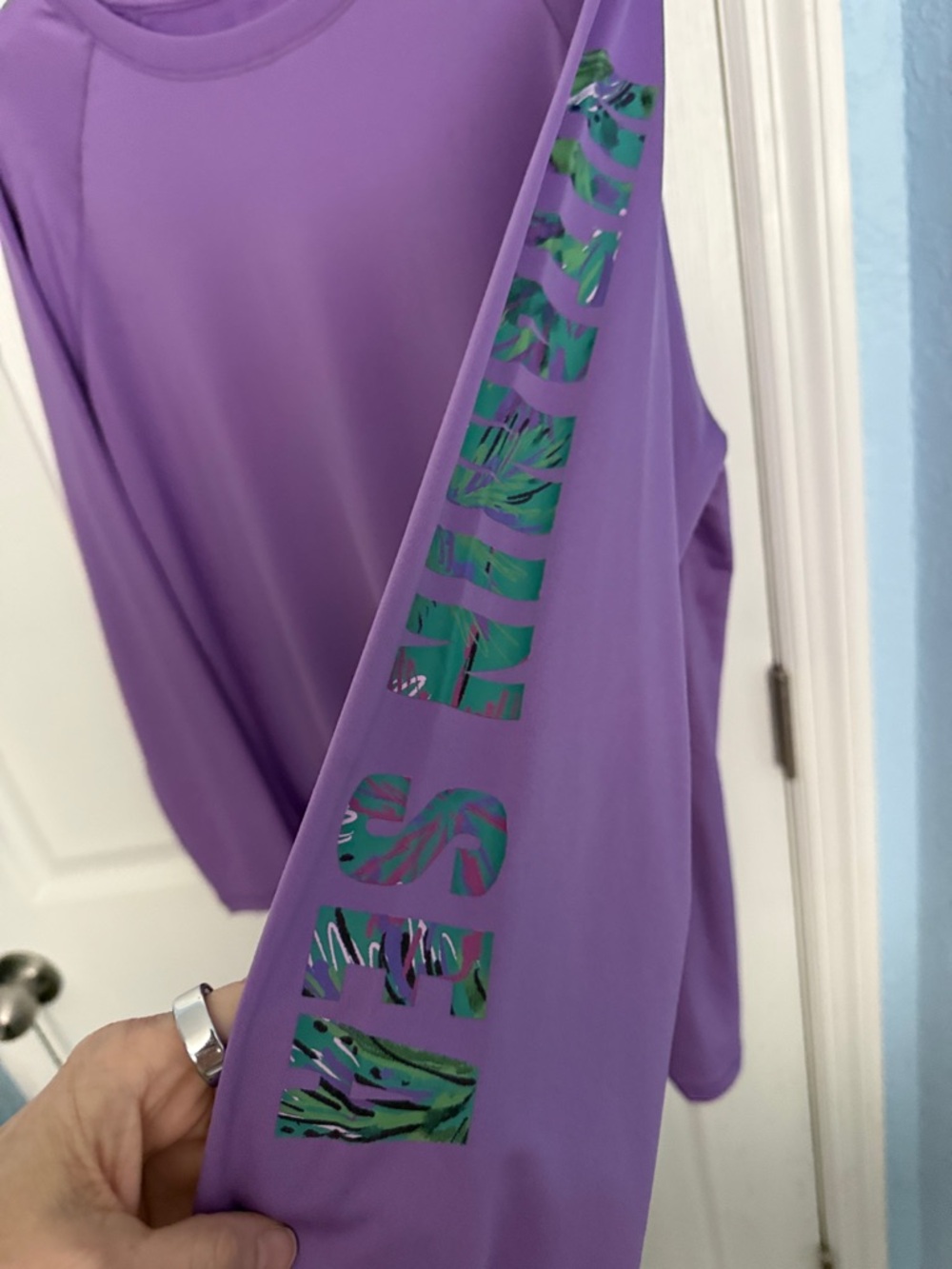 Reel Legends Purple Long-Sleeve Crewneck Tee
SPF 30 - Picture 4 of 5